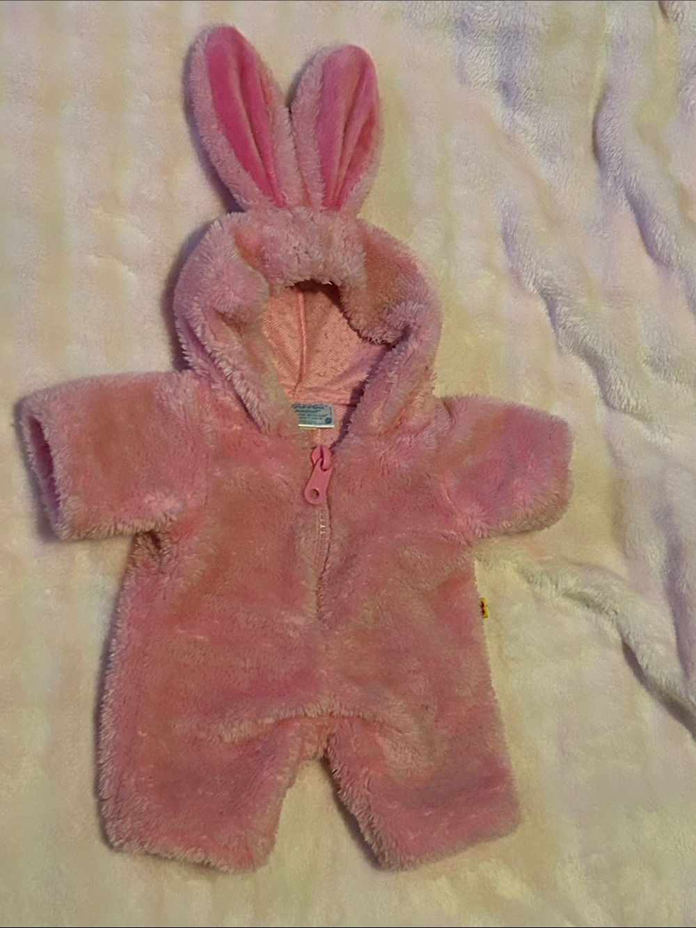 Pink Bunny Hooded Plush One-Piece for Build A Bear